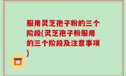 服用灵芝孢子粉的三个阶段(灵芝孢子粉服用的三个阶段及注意事项)