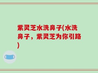 紫灵芝水洗鼻子(水洗鼻子，紫灵芝为你引路)