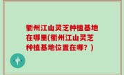 衢州江山灵芝种植基地在哪里(衢州江山灵芝种植基地位置在哪？)