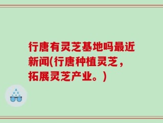 行唐有灵芝基地吗最近新闻(行唐种植灵芝，拓展灵芝产业。)