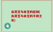 白灵芝与赤芝的区别(白灵芝与赤芝的不同之处)