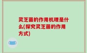 灵芝菌的作用机理是什么(探究灵芝菌的作用方式)