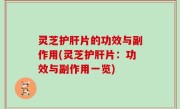 灵芝护肝片的功效与副作用(灵芝护肝片：功效与副作用一览)