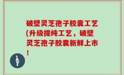 破壁灵芝孢子胶囊工艺(升级提纯工艺，破壁灵芝孢子胶囊新鲜上市！