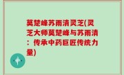 莫楚峰苏雨清灵芝(灵芝大师莫楚峰与苏雨清：传承中药巨匠传统力量)