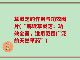 草灵芝的作用与功效图片(“解读草灵芝：功效全面，适用范围广泛的天然草药”)