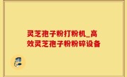 灵芝孢子粉打粉机_高效灵芝孢子粉粉碎设备