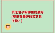 灵芝包子粉哪里的最好(哪里有最好的灵芝包子粉？)