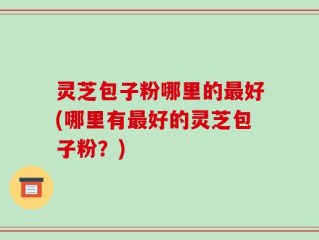 灵芝包子粉哪里的最好(哪里有最好的灵芝包子粉？)