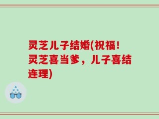 灵芝儿子结婚(祝福！灵芝喜当爹，儿子喜结连理)