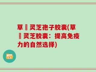 草姫灵芝孢子胶囊(草姫灵芝胶囊：提高免疫力的自然选择)