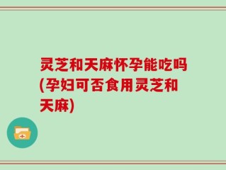 灵芝和天麻怀孕能吃吗(孕妇可否食用灵芝和天麻)