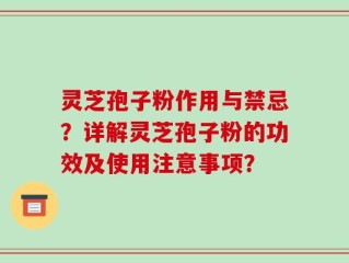 灵芝孢子粉作用与禁忌？详解灵芝孢子粉的功效及使用注意事项？