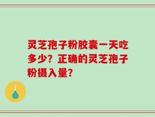灵芝孢子粉胶囊一天吃多少？正确的灵芝孢子粉摄入量？