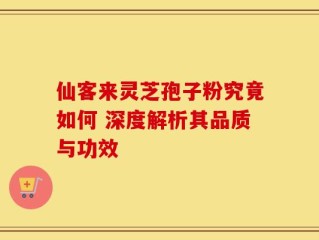 仙客来灵芝孢子粉究竟如何 深度解析其品质与功效