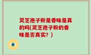 灵芝孢子粉是香味是真的吗(灵芝孢子粉的香味是否真实？)