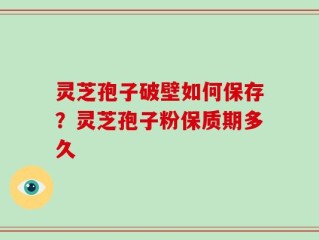 灵芝孢子破壁如何保存？灵芝孢子粉保质期多久