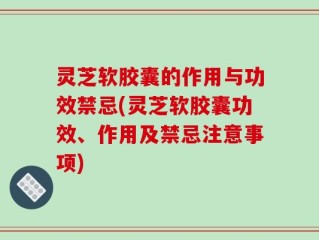 灵芝软胶囊的作用与功效禁忌(灵芝软胶囊功效、作用及禁忌注意事项)