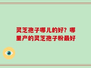 灵芝孢子哪儿的好？哪里产的灵芝孢子粉最好