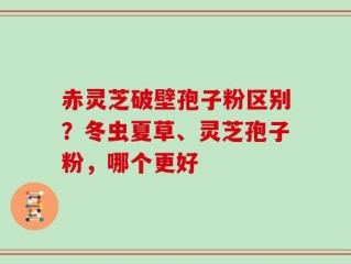 赤灵芝破壁孢子粉区别？冬虫夏草、灵芝孢子粉，哪个更好