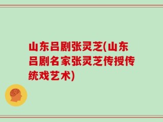 山东吕剧张灵芝(山东吕剧名家张灵芝传授传统戏艺术)