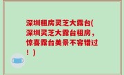 深圳租房灵芝大露台(深圳灵芝大露台租房，惊喜露台美景不容错过！)
