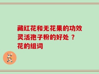 藏红花和无花果的功效灵活孢子粉的好处 ？花的组词
