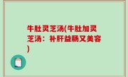 牛肚灵芝汤(牛肚加灵芝汤：补肝益肠又美容)