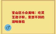 宝山区小众美味：吃灵芝孢子粉，意想不到的滋味体验