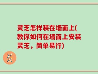 灵芝怎样装在墙面上(教你如何在墙面上安装灵芝，简单易行)