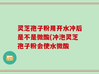 灵芝孢子粉用开水冲后是不是微酸(冲泡灵芝孢子粉会使水微酸