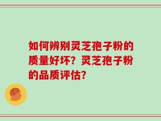 如何辨别灵芝孢子粉的质量好坏？灵芝孢子粉的品质评估？