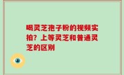 喝灵芝孢子粉的视频实拍？上等灵芝和普通灵芝的区别
