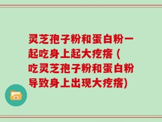 灵芝孢子粉和蛋白粉一起吃身上起大疙瘩 (吃灵芝孢子粉和蛋白粉导致身上出现大疙瘩)