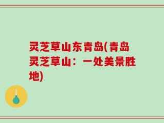 灵芝草山东青岛(青岛灵芝草山：一处美景胜地)