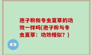 孢子粉和冬虫夏草的功效一样吗(孢子粉与冬虫夏草：功效相似？)
