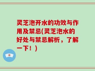 灵芝泡开水的功效与作用及禁忌(灵芝泡水的好处与禁忌解析，了解一下！)