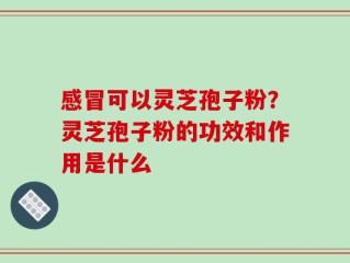 感冒可以灵芝孢子粉？灵芝孢子粉的功效和作用是什么