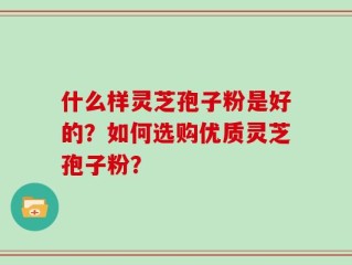 什么样灵芝孢子粉是好的？如何选购优质灵芝孢子粉？