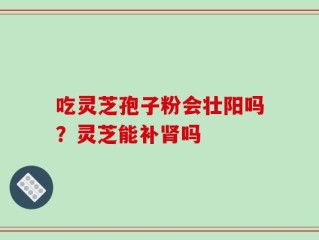 吃灵芝孢子粉会壮阳吗？灵芝能补肾吗