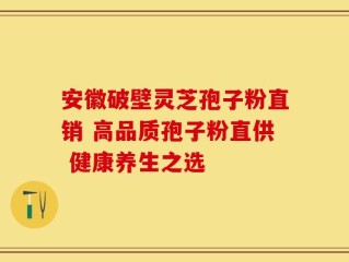 安徽破壁灵芝孢子粉直销 高品质孢子粉直供 健康养生之选