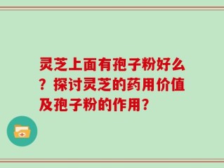灵芝上面有孢子粉好么？探讨灵芝的药用价值及孢子粉的作用？
