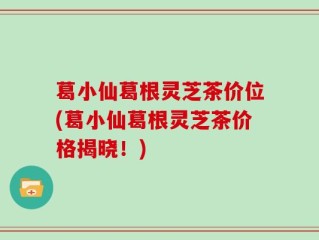 葛小仙葛根灵芝茶价位(葛小仙葛根灵芝茶价格揭晓！)