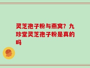 灵芝孢子粉与燕窝？九珍堂灵芝孢子粉是真的吗