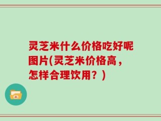 灵芝米什么价格吃好呢图片(灵芝米价格高，怎样合理饮用？)