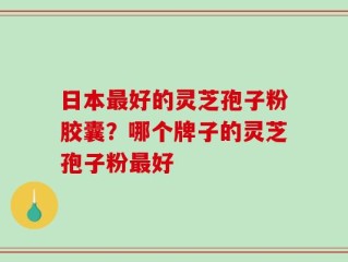 日本最好的灵芝孢子粉胶囊？哪个牌子的灵芝孢子粉最好