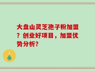 大盘山灵芝孢子粉加盟？创业好项目，加盟优势分析？
