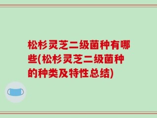 松杉灵芝二级菌种有哪些(松杉灵芝二级菌种的种类及特性总结)