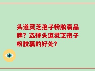 头道灵芝孢子粉胶囊品牌？选择头道灵芝孢子粉胶囊的好处？