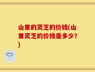 山里的灵芝的价钱(山里灵芝的价钱是多少？)